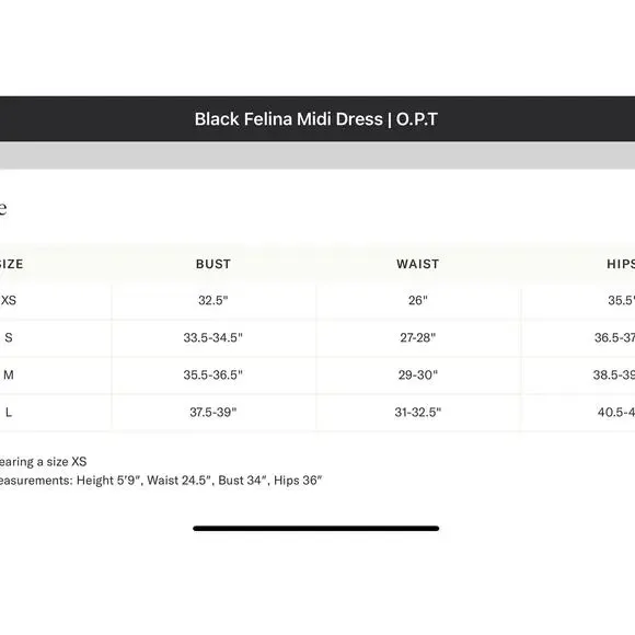 TUCKERNUCK O.P.T Black Felina Midi Dress NWT Size Small - Picture 8 of 10